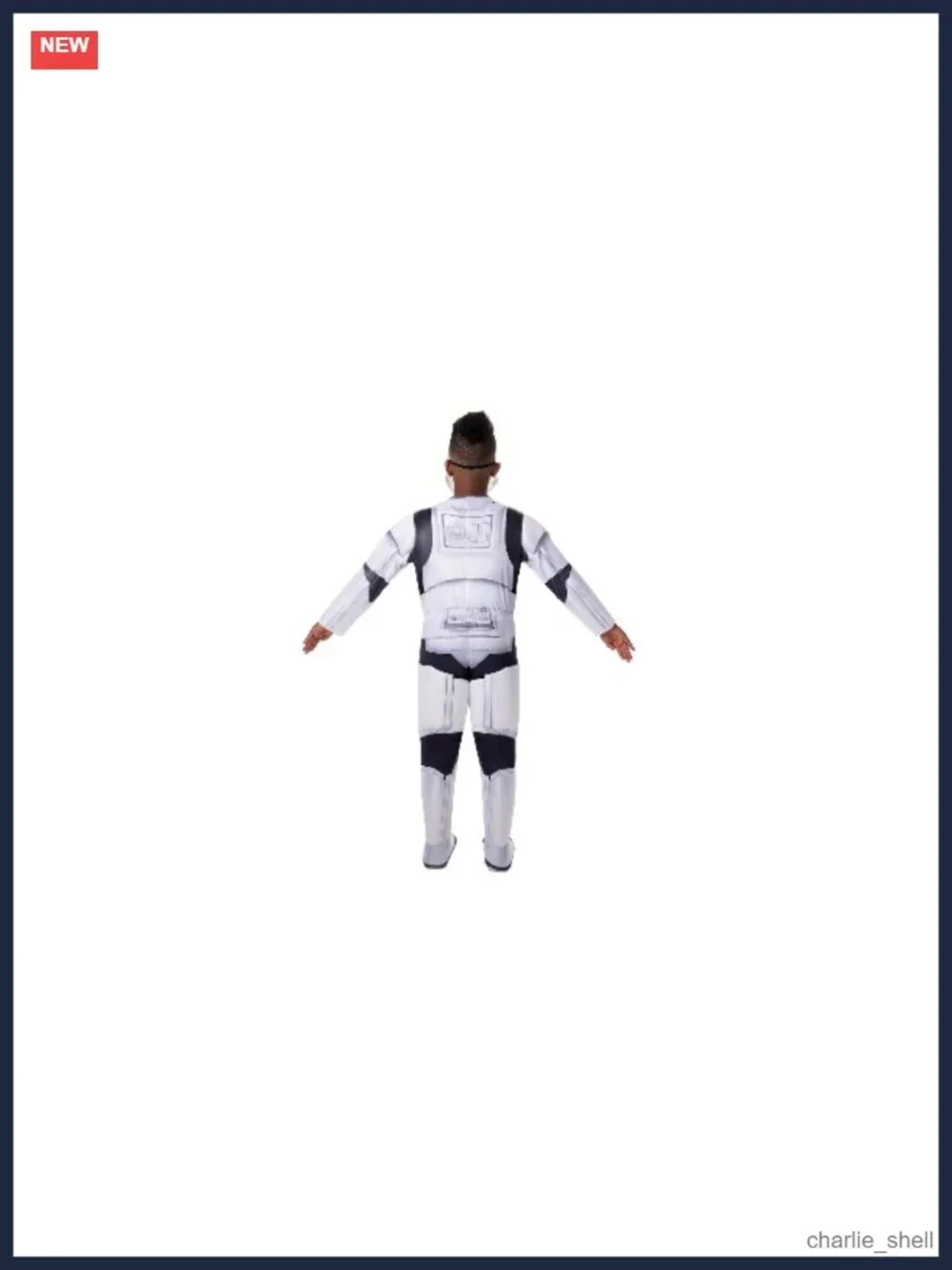 Star Wars Stormtrooper Youth Halloween Costume Padded Jumpsuit with Plastic Mask